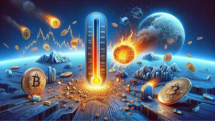 bitcoin btc trh prehrati teplo kryptoměny