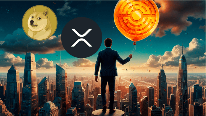 Predikce růstu kryptoměn XRP, DOGE, MTAUR