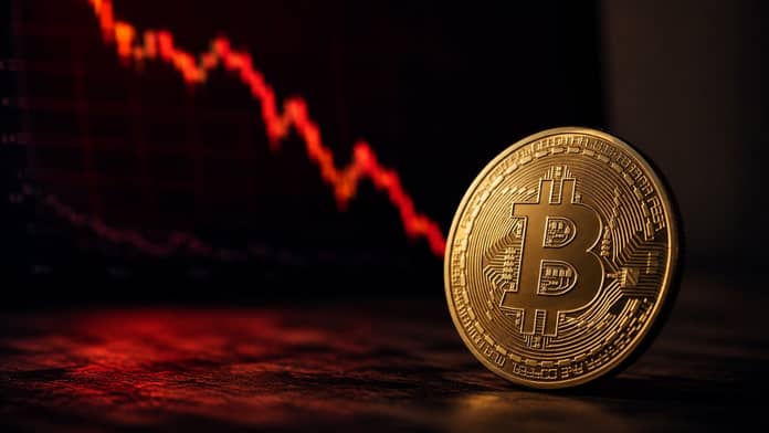 bitcoin pokles dalle