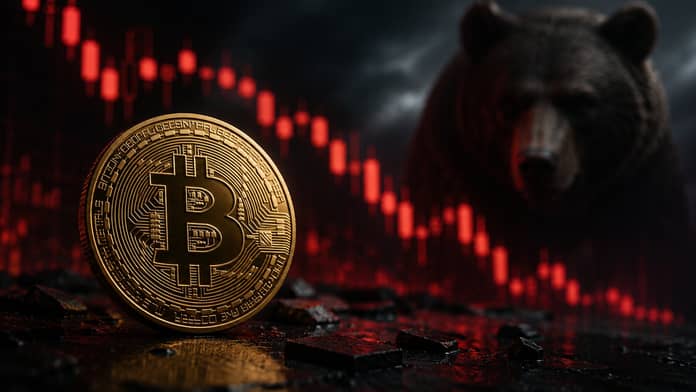 bitcoin pokles medvěd dalle