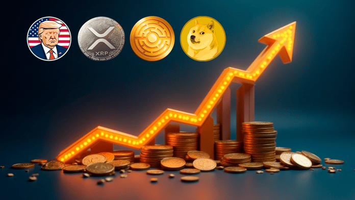 XRP, MTAUR, Dogecoin & MAGA Coin: Lídři ledna 2025?