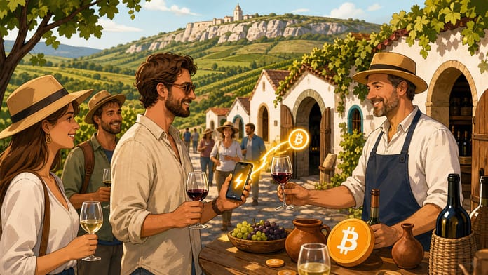 bitcoin víno lightning dalle