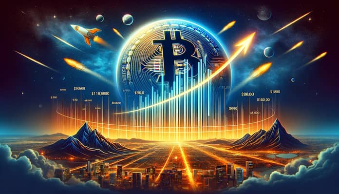 bitcoin cena rakety