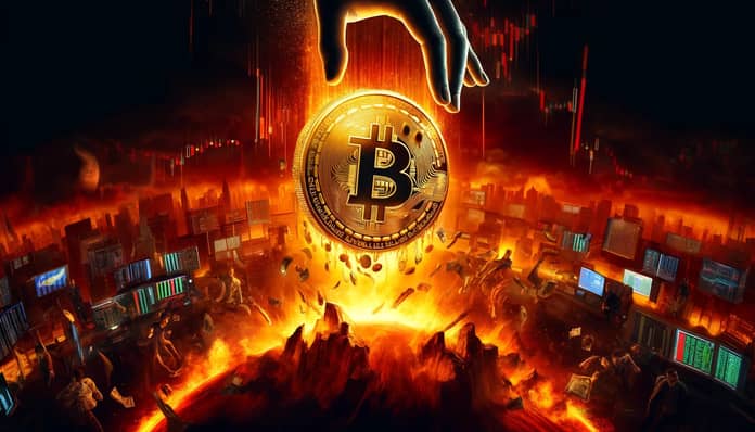 Propad ceny bitcoinu