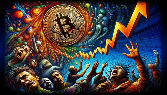 bitcoin panika pád dav cena dalle