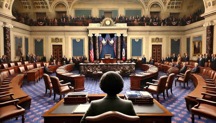 senát usa zasedací místnost parlament dalle