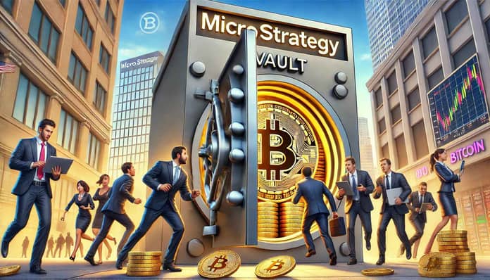 MicroStrategy, bitcoin, vault, trezor, investoři