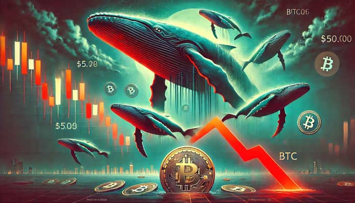 velryby, bitcoin, tlak