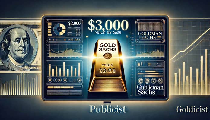 goldman sachs, zlato, 3000, dolar