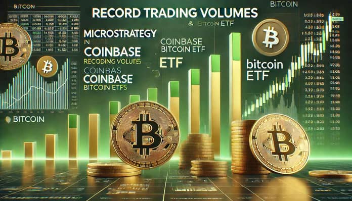 btc etf, microstrategy, coinbase, růst