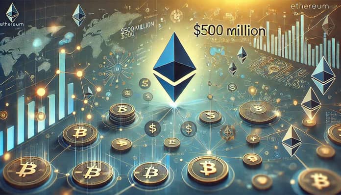 ethereum, 500 milion, globe, mince