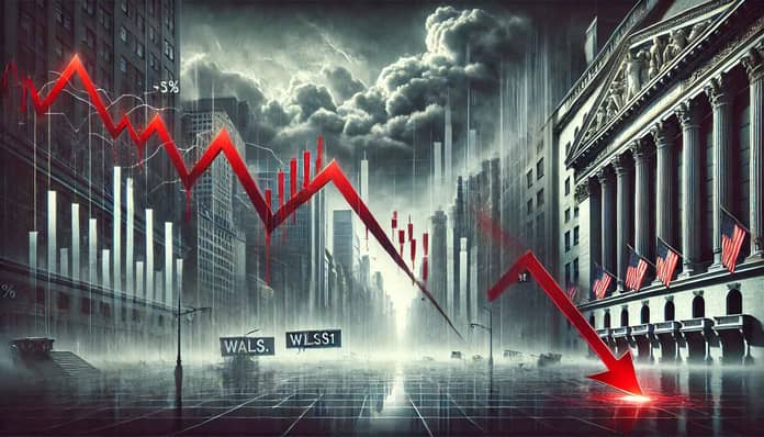 trh, dow jones, pád
