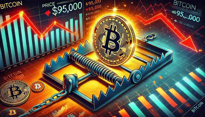 bitcoin, medvěd, past