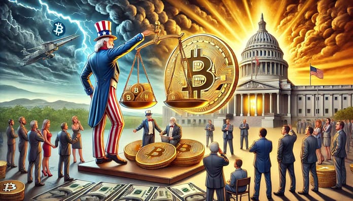 amerika, bitcoin, vláda, prodej