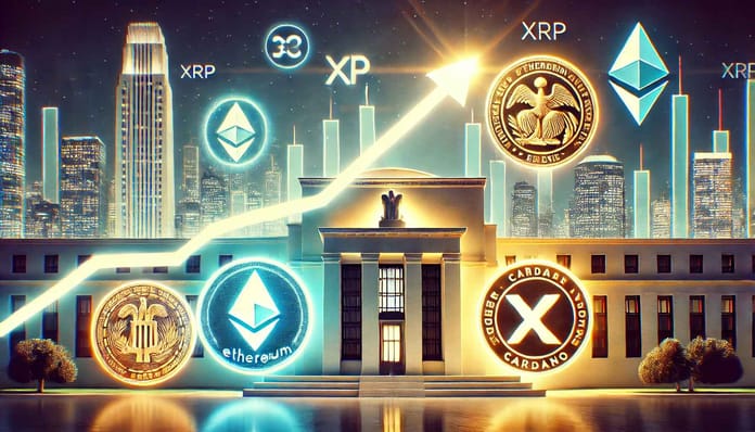 altcoiny, eth, xrp, sol, růst, fed