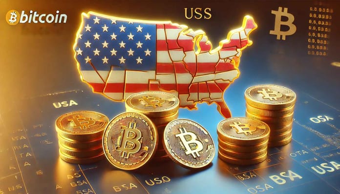 usa, rezervy, bitcoin, mince