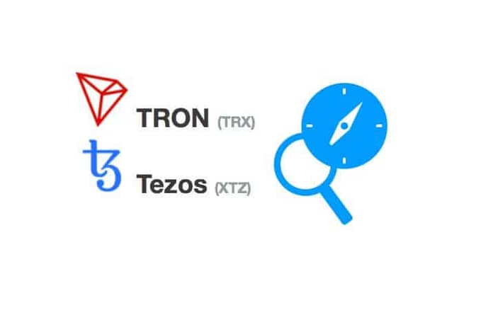 tron, tezos