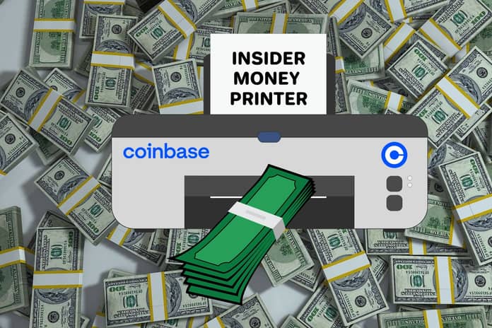 coinbase tiskarna na penize