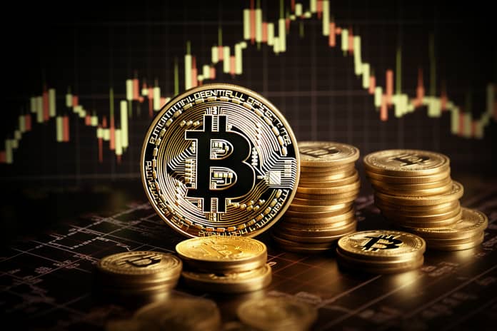 bitcoin graf obchodování trading altcoiny