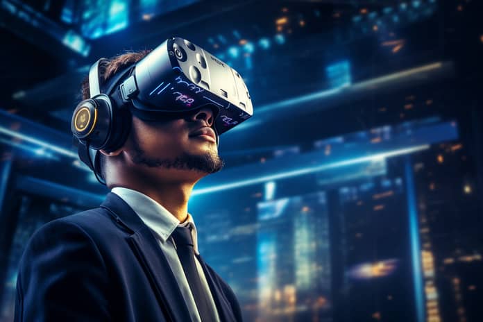 trading graf budoucnost analýza virtuální realita brýle obchodník