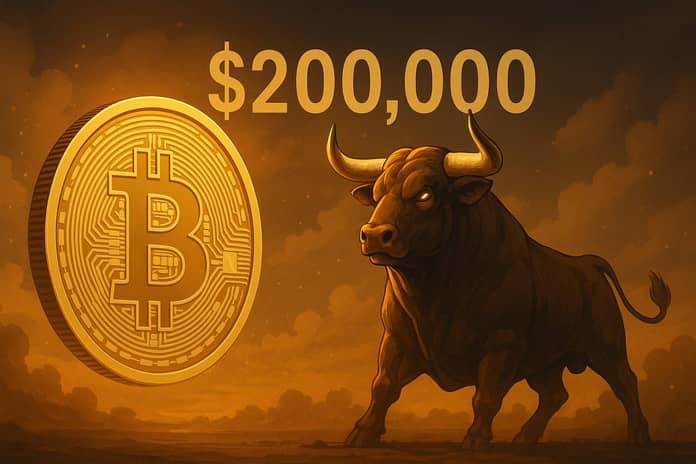 bitcoin býk 200 k růst cena dalle