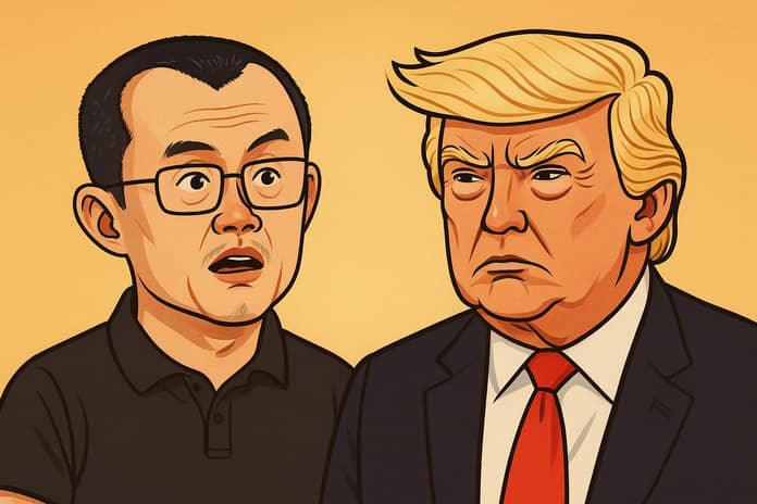 donald trump cz Changpeng Zhao dalle