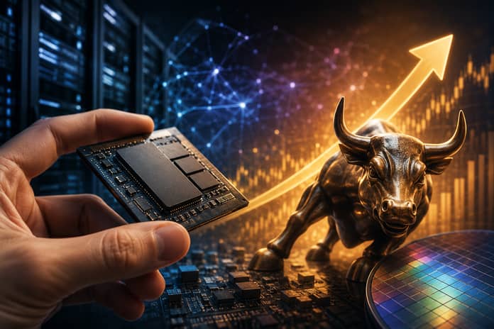 AI akcie býčí trend SanDisk