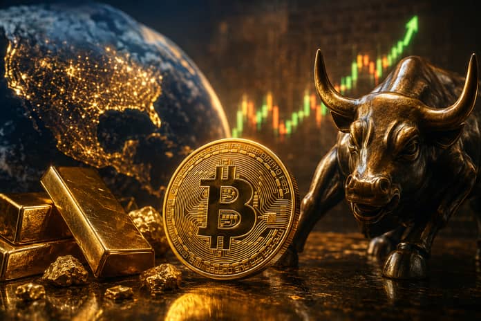 Bitcoin a zlato v růstu