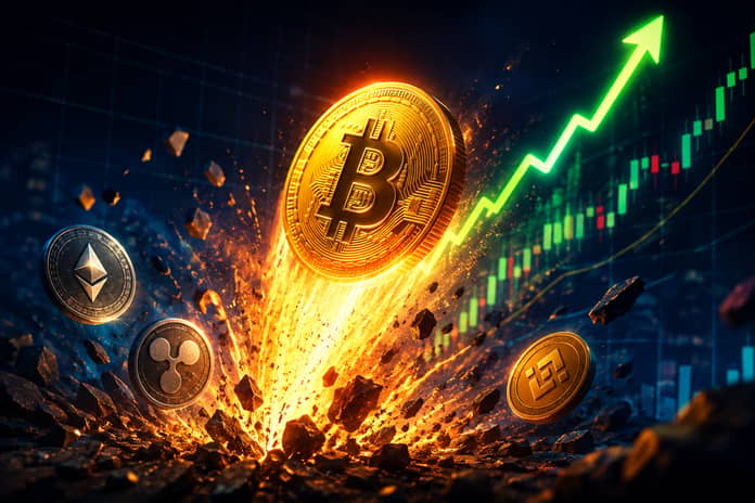 Bitcoin a altcoiny explodují