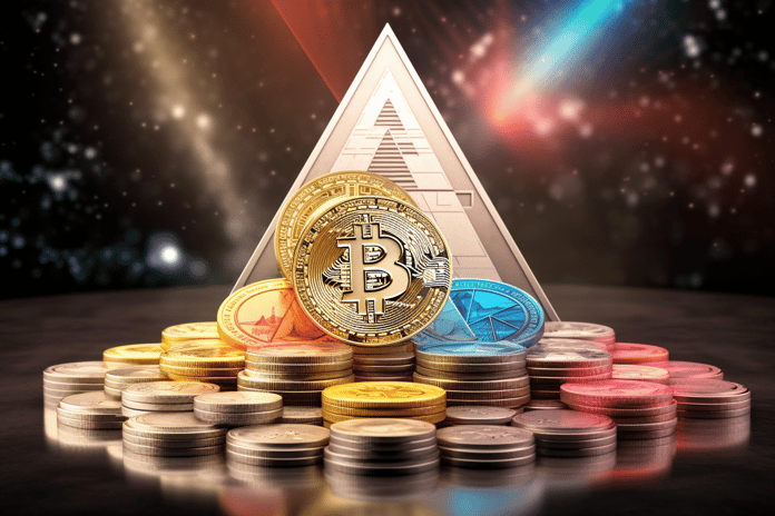 bitcoin dominance pyramida vrchol tokeny