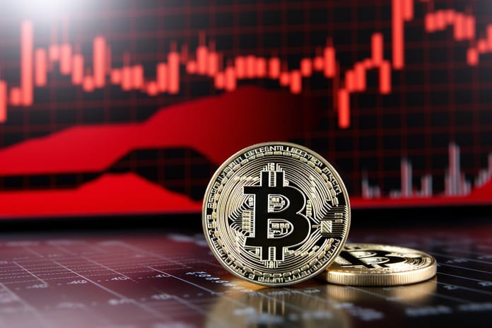 bitcoin pokles kurz cena graf analýza