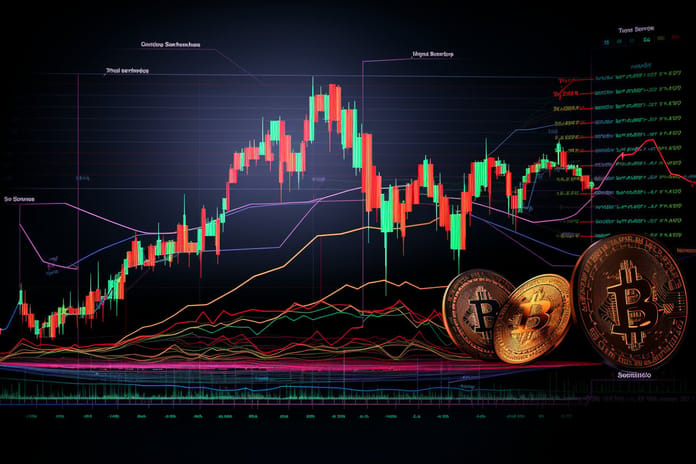 bitcoin graf obchodování trading