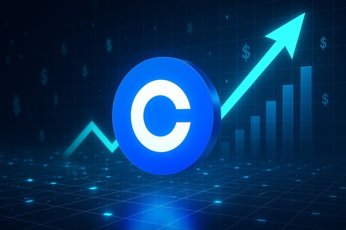 coinbase akcie růst dalle