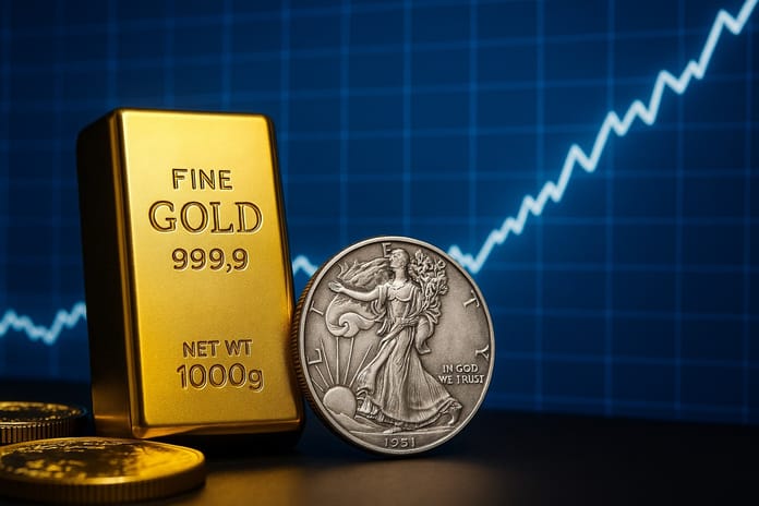 zlato stříbro dalle