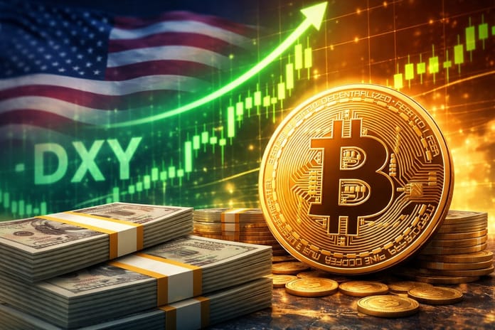 dxy dolar bitcoin dalle