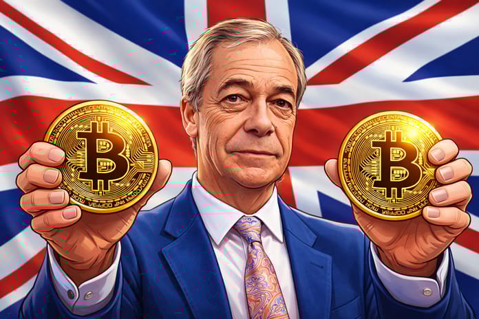 Nigel Farage a bitcoiny