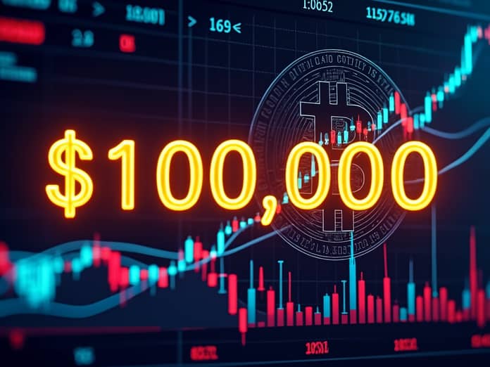 bitcoin btc 100 000 USD AI