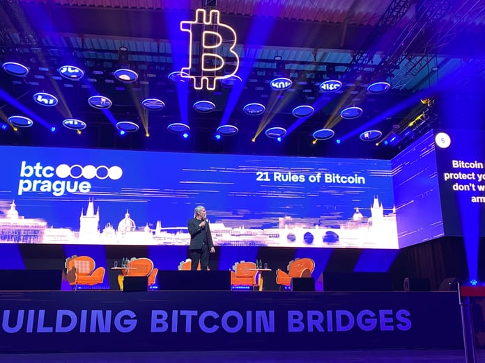 Michael saylor bitcoin btc prague 2024 konference