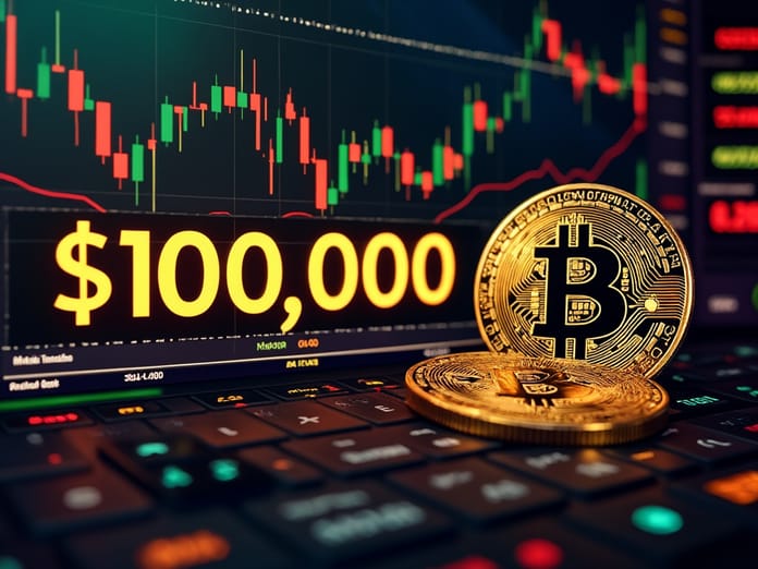 bitcoin btc 100 000 USD AI