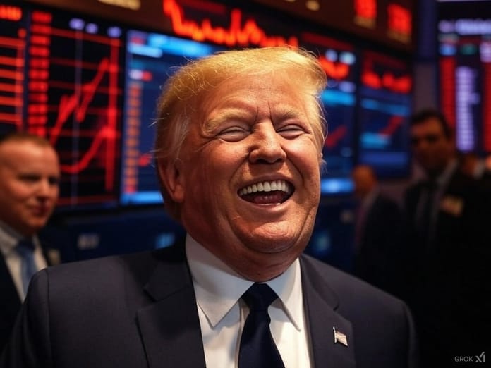 trump akcie grok