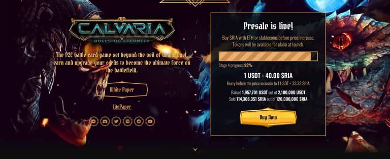 ICO Calvaria vybrala již 2 miliony USD – Kupte token Calvaria v předprodeji, který se chýlí ke konci