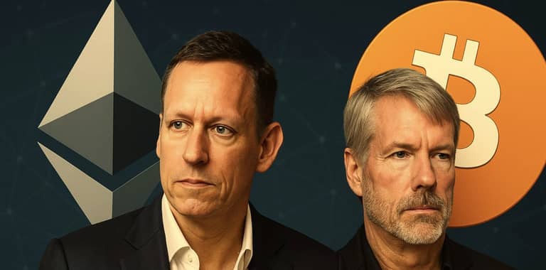 Peter Thiel a Michael Saylor