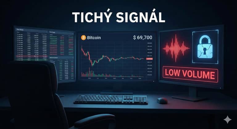 grafy bitcoinu - ticho