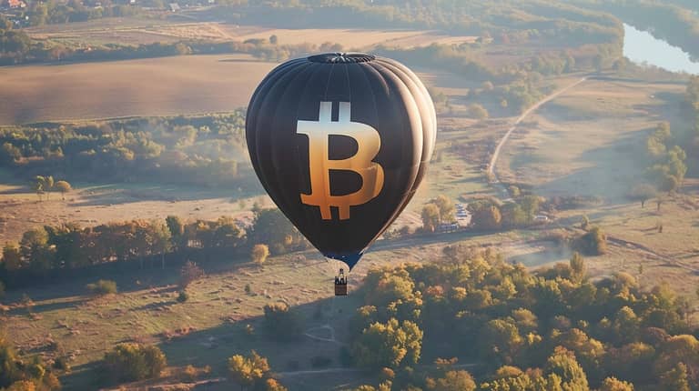 bitcoin btc růst balón cena