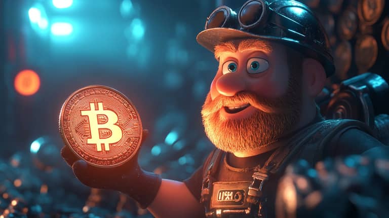 bitcoin btc težba težař doly cena midjoureny