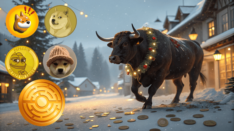 Mohou meme coiny jako DOGE a PEPE zazářit ještě tyto Vánoce?