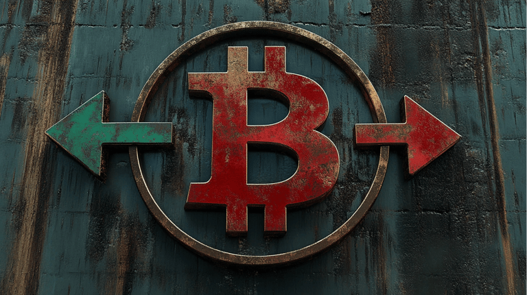 bitcoin btc růst propad midjourney