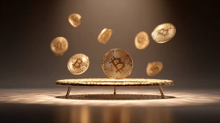 bitcoin btc odraz support trampolína test Midjourney