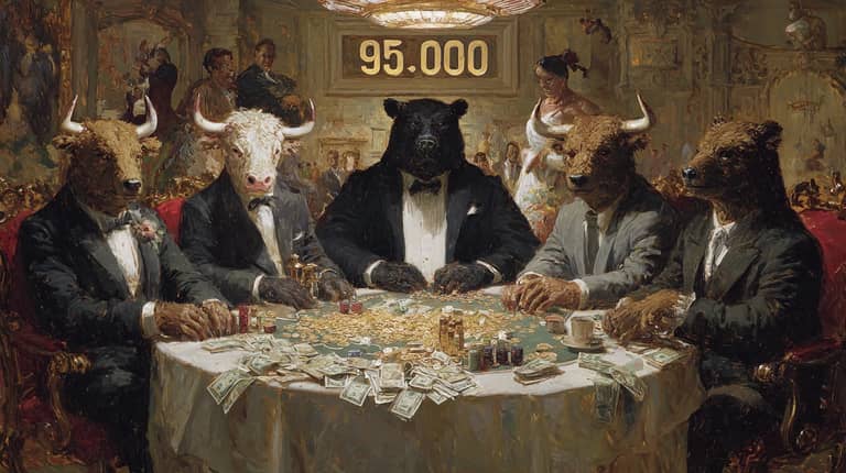 bitcoinbtc bears bulls poker 95000 Midjourney
