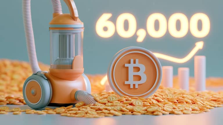 btc bitcoin 60000 usd Strategy Saylor vysavac midjourney nahledovy obrazek